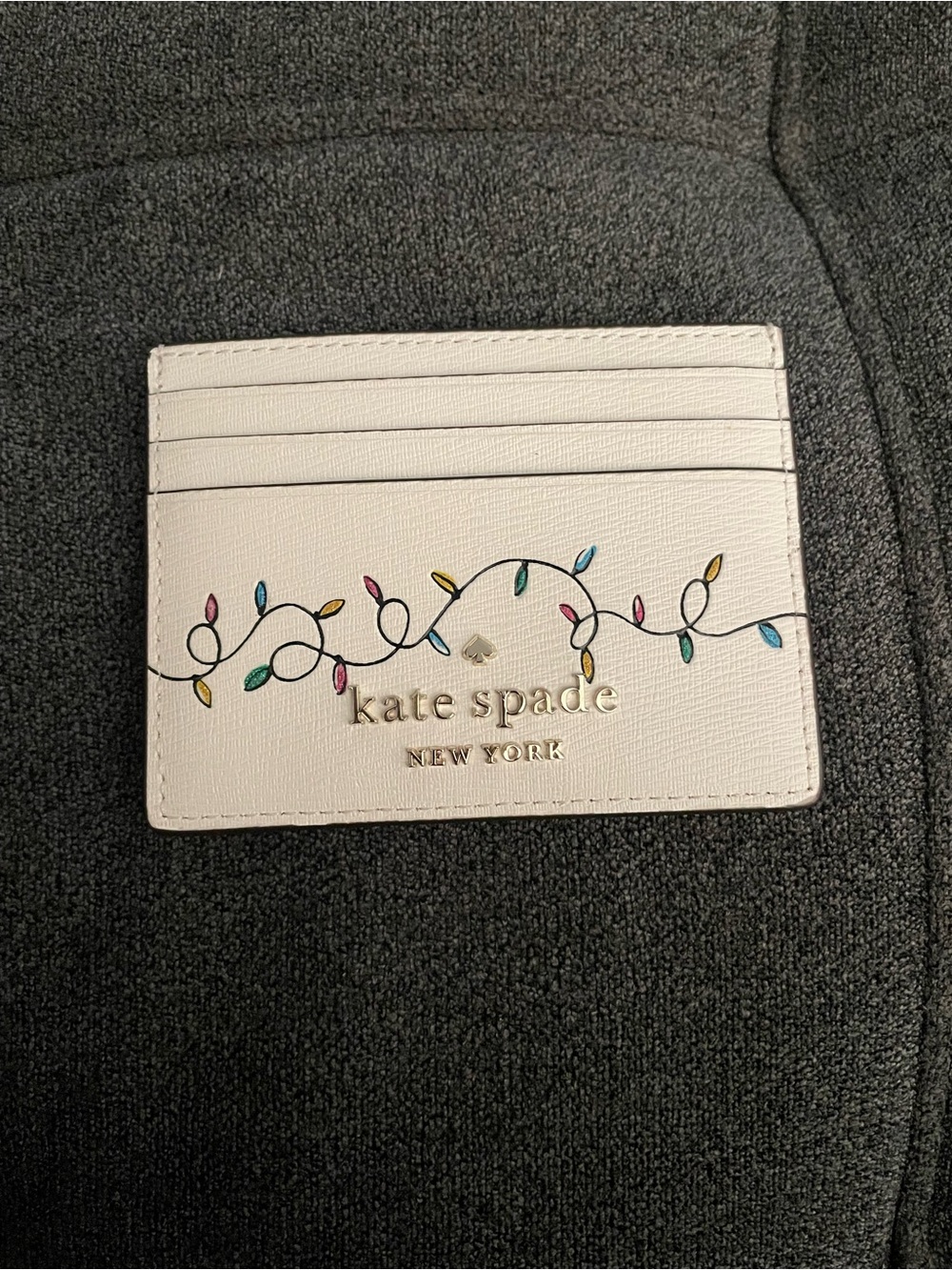 Kate Spade festive holiday card holder